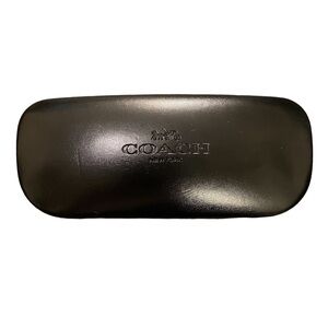 Coach Eyeglass Sunglasses Case Black Velvet Lined Hard Case Clamshell